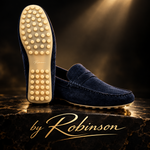 Robinson Signature Suede Moccasin-Navy