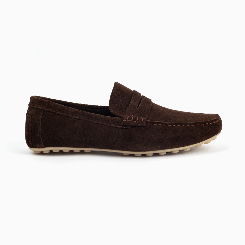 Robinson Signature Suede Moccasin-Coffe