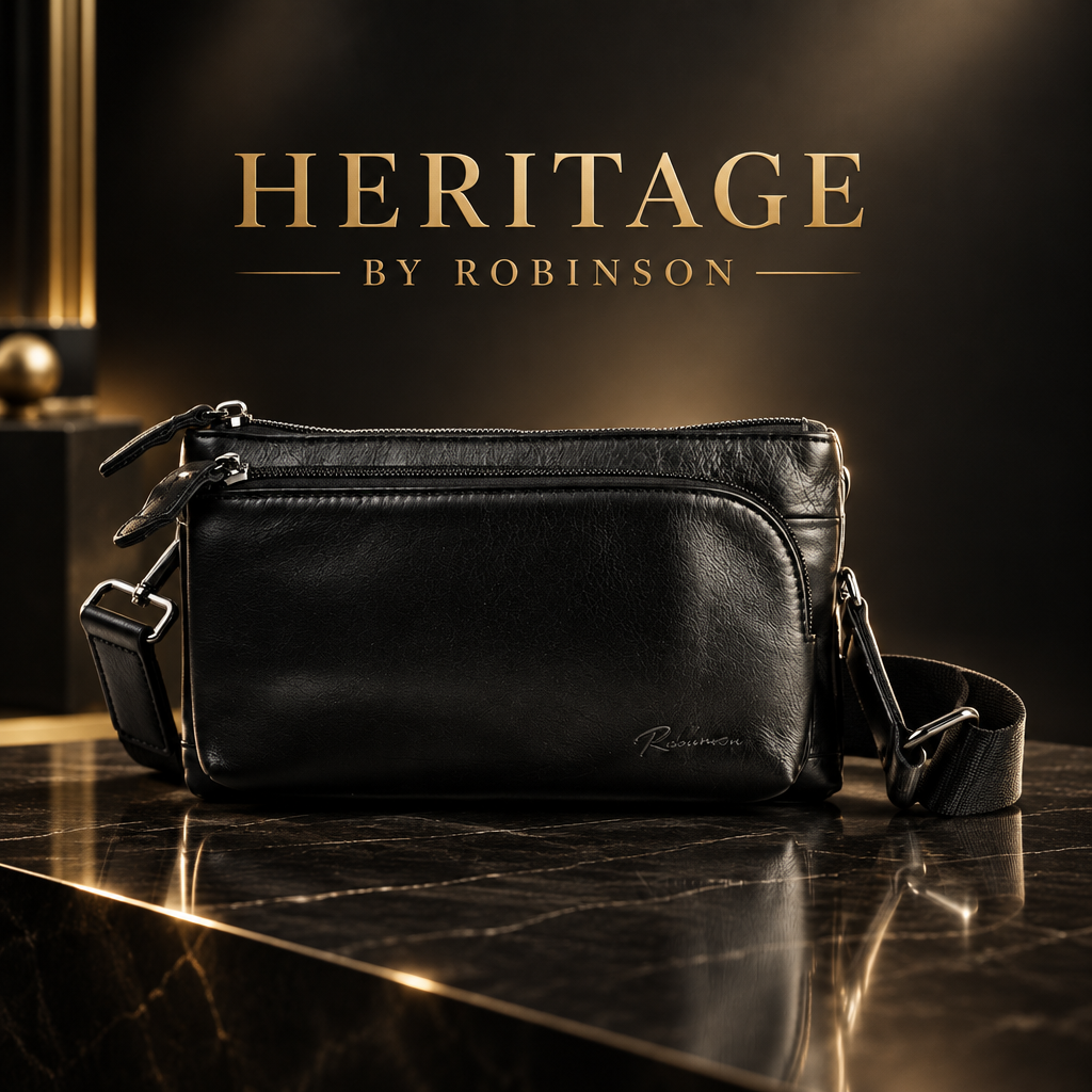 ROBINSON HERITAGE -PREMIUM BLACK LEATHER