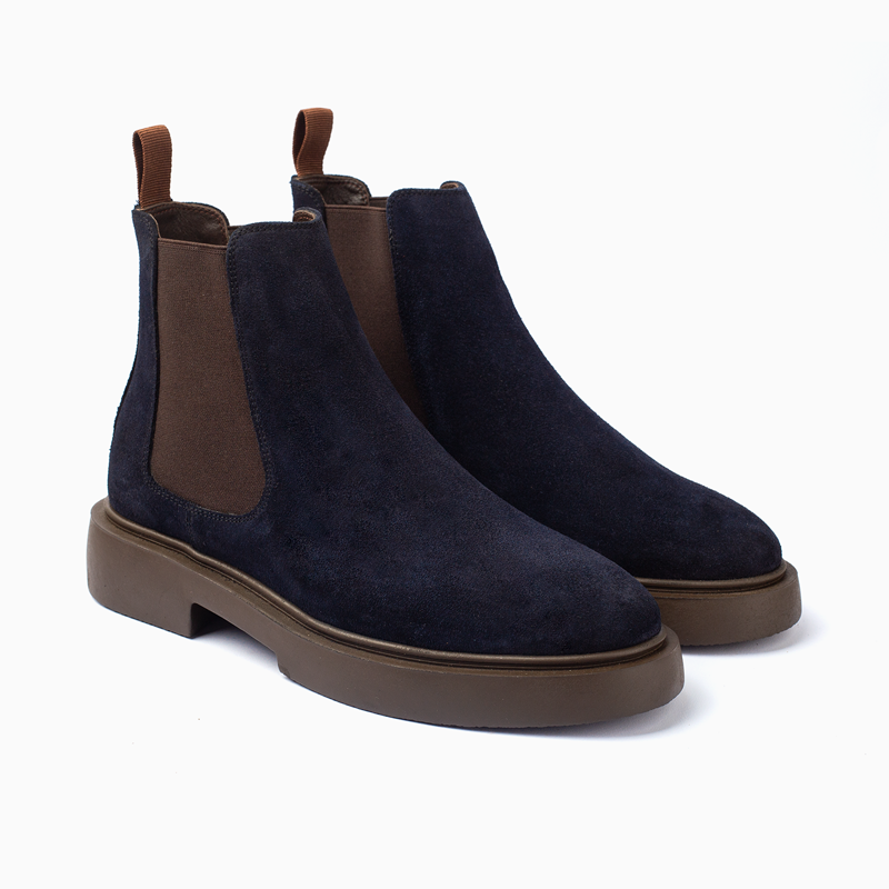 CHUNKY CHELSEA BOOT-509-NAVY