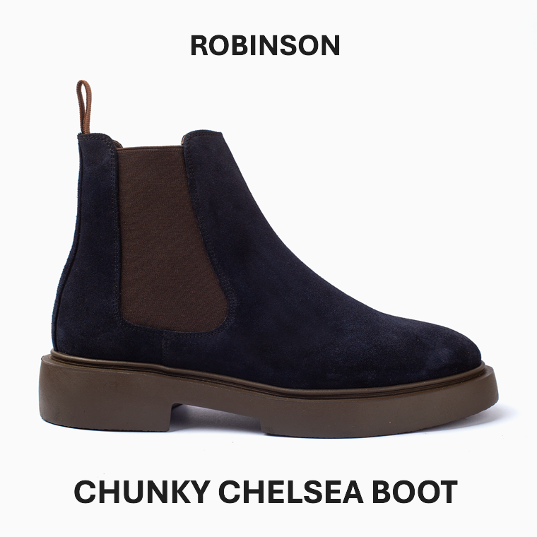CHUNKY CHELSEA BOOT-509-NAVY