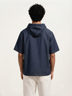 Robinson Relaxed Fit Denim Hooded T-Shirt.