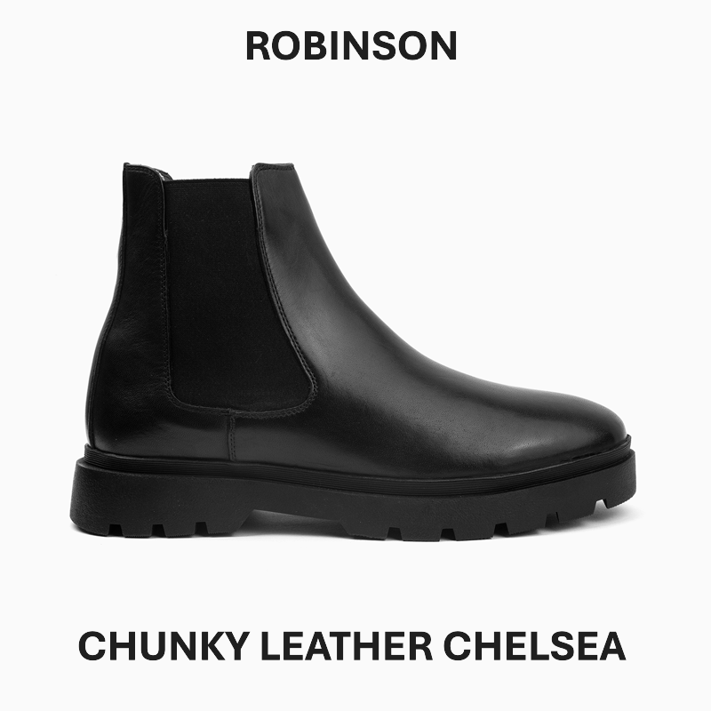 Leather Chelsea with Chunky Sole-1060-B
