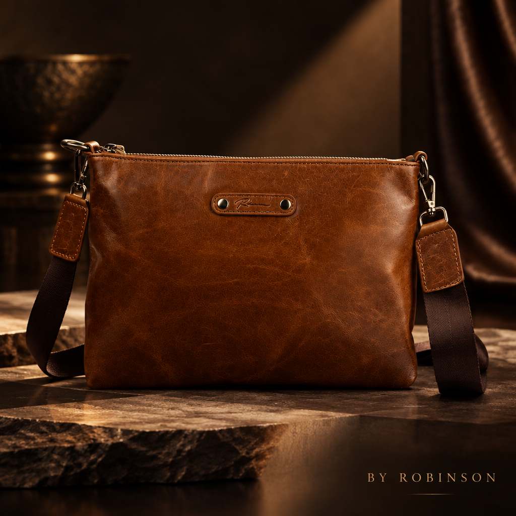 ROBINSON SIGNATURE - PREMIUM LEATHER CAMEL