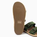 Robinson Milano Double Buckle Suede-Green