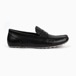 Robinson Signature Leather Moccasin-Black