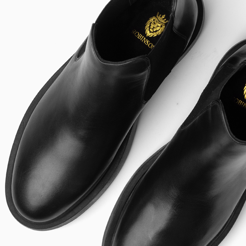 Leather Chelsea with Chunky Sole-509-B