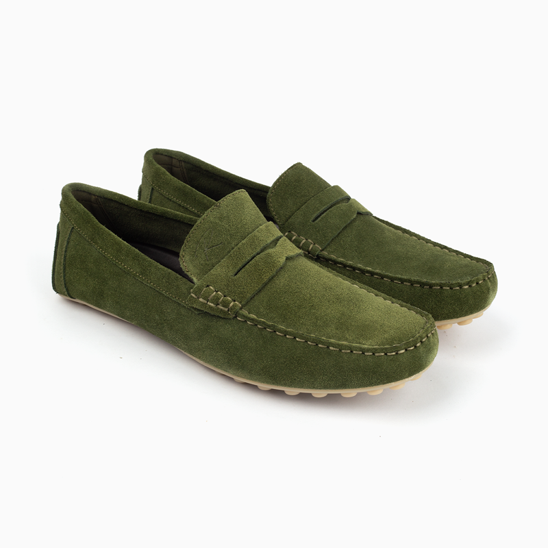 Robinson Signature Suede Moccasin-Green