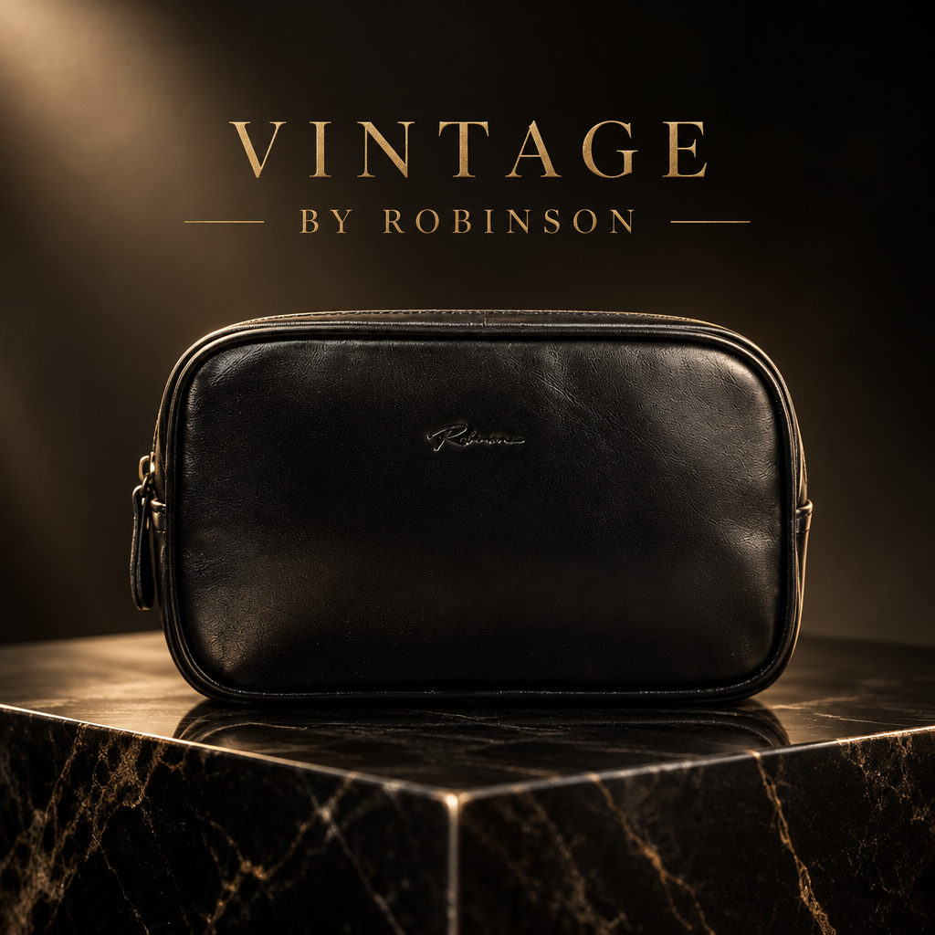 ROBINSON VINTAGE- PREMIUM BLACK LEATHER