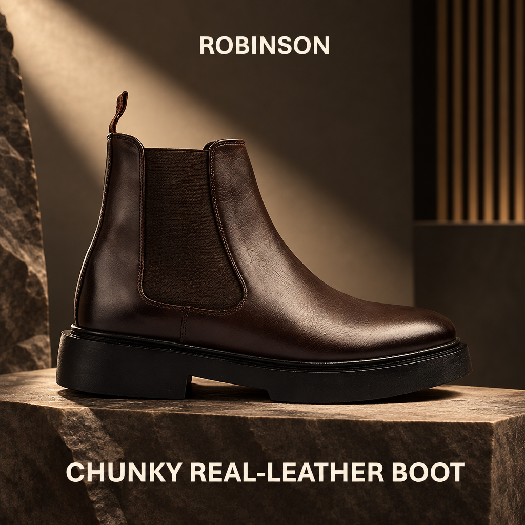 Leather Chelsea with Chunky Sole-509-C
