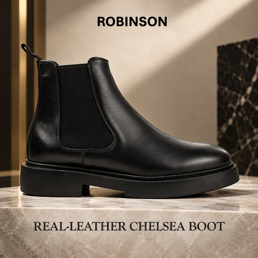 Leather Chelsea with Chunky Sole-509-B