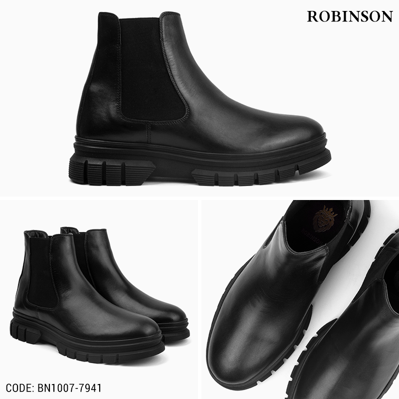 Leather Chelsea with Chunky Sole-1055-B