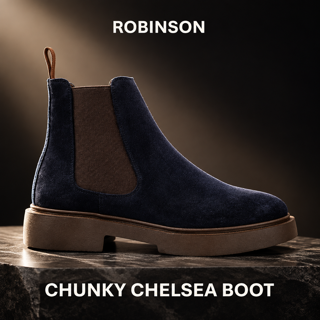CHUNKY CHELSEA BOOT-509-NAVY