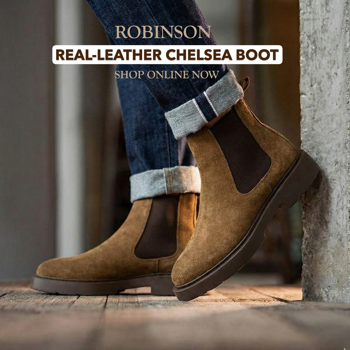 CHUNKY CHELSEA BOOT-509-Camel