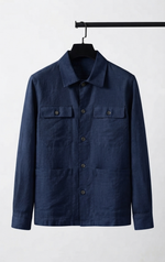 Navy Linen Set -Shirt & Pants | Robinson