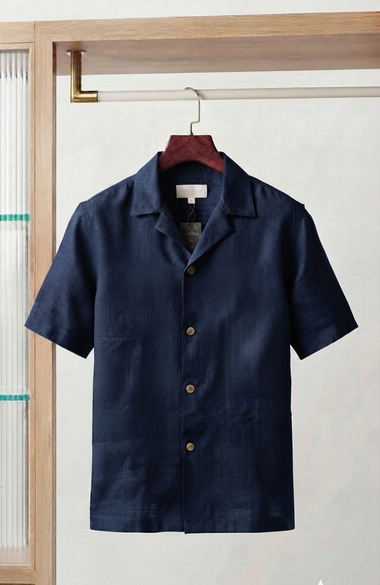 Navy Linen | Shirt