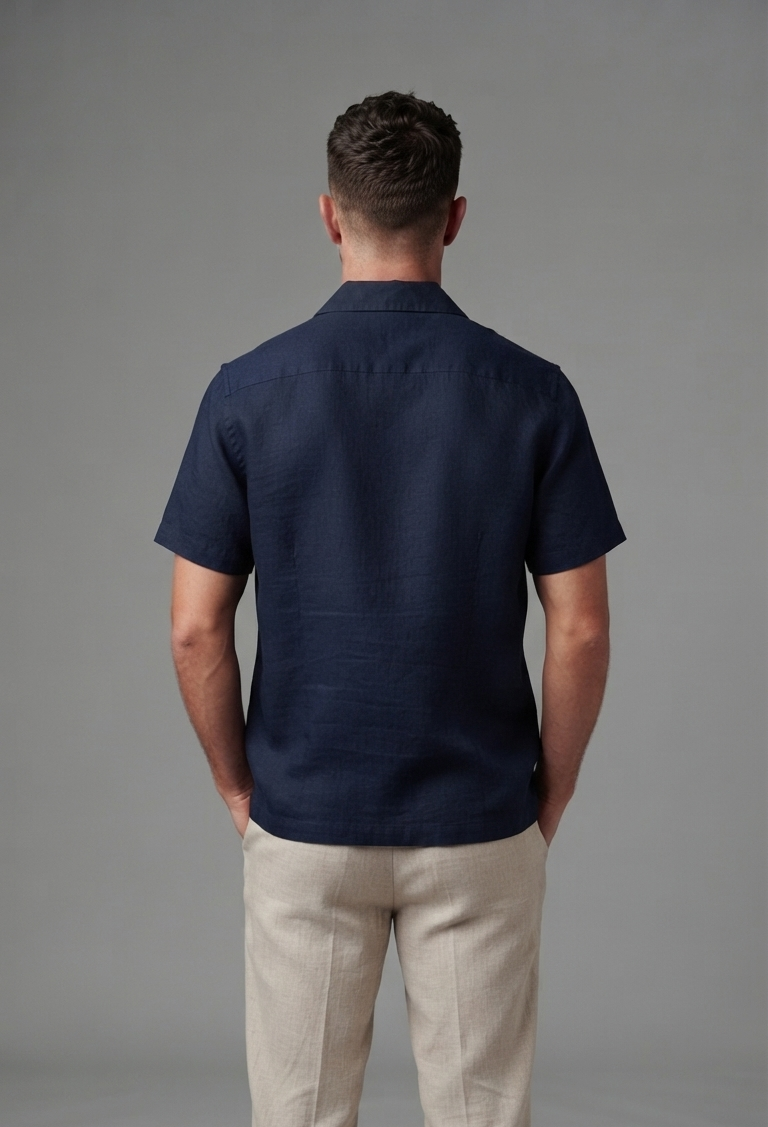 Navy Linen | Shirt