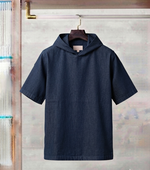 Robinson Relaxed Fit Denim Hooded T-Shirt.