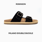 Robinson Milano Double Buckle Suede-B