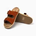 Robinson Milano Double Buckle Suede-Terracotta