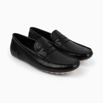 Robinson Signature Leather Moccasin-Black