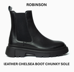 LEATHER CHELSEA BOOT WITH CHUNKY SOLE-CB
