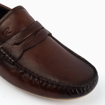 Robinson Signature Leather Moccasin-Coffe