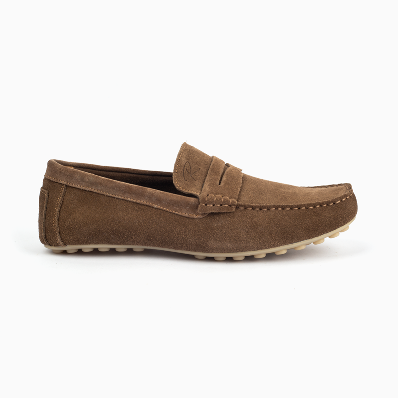 Robinson Signature Suede Moccasin-Camel