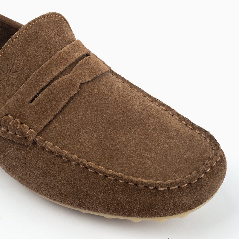 Robinson Signature Suede Moccasin-Camel