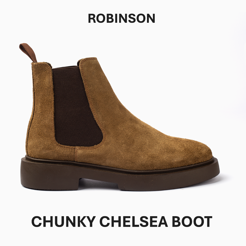 CHUNKY CHELSEA BOOT-509-Camel