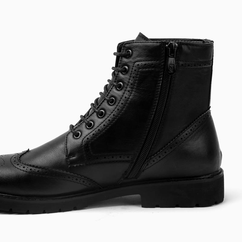 Wingtip boot with zipper B7105 B