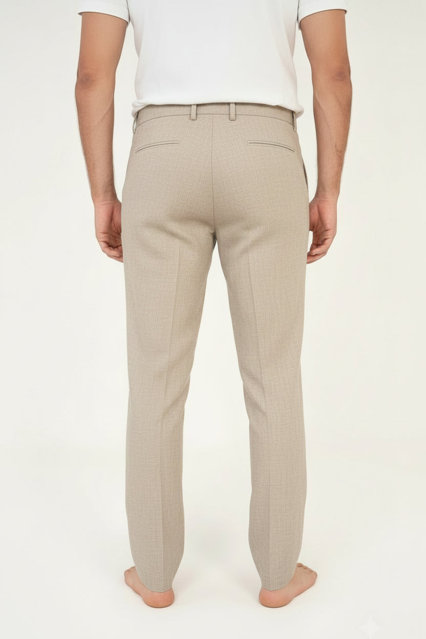 Premium Linen Blend Relaxed Pants – Natural Beige