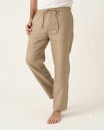 Premium Linen Pants-CAMEL