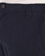 Premium Pinstripe Linen Blend Pants – Navy