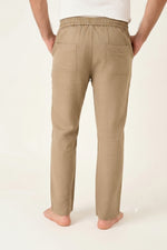 Premium Linen Pants-CAMEL