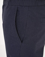 Premium Pinstripe Linen Blend Pants – Navy